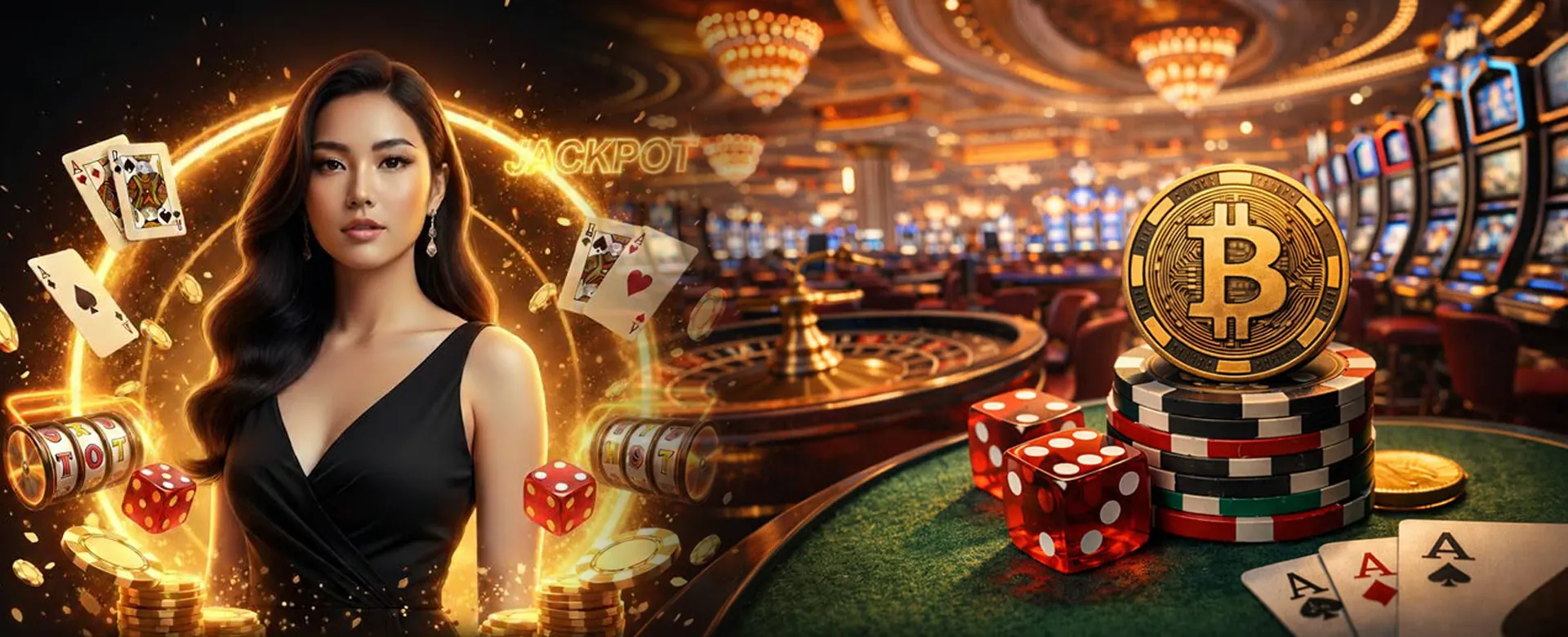 spinplus main hero image showing various online casino games and sports betting action